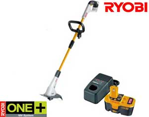 RYOBI CLT1830P One+ 18v Line Trimmer Starter Kit (Includes 1 x Ni-Cad Battery)